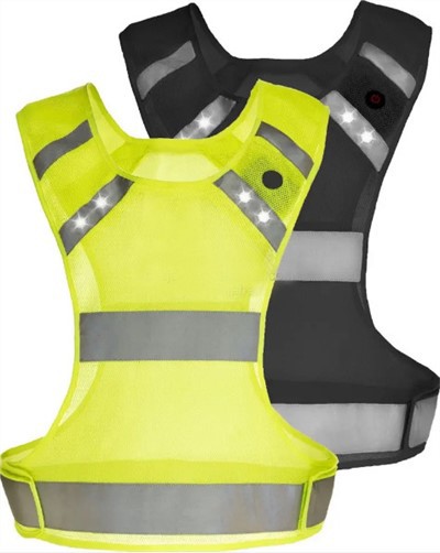 LED intermitent, reglabil, alergare, drumeții, vestă reflectorizantă de siguranță